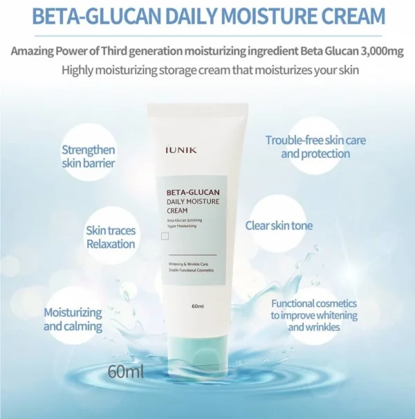 iUNIK Beta-Glucan Daily Moisture Cream 60ml
