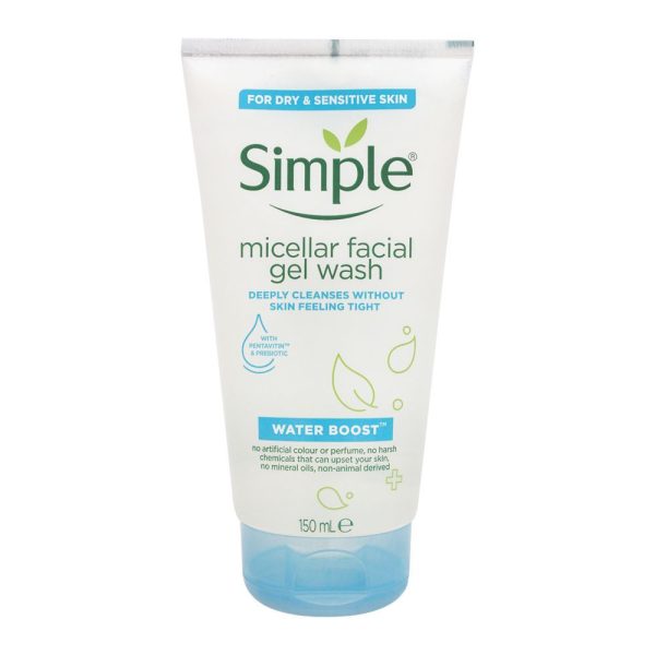 Simple Water Boost Micellar Facial Gel Wash 150ml
