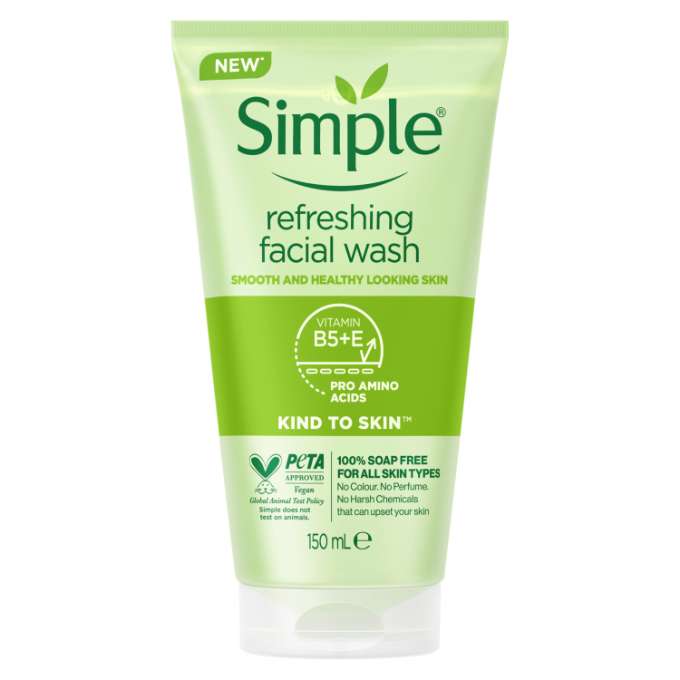Simple Kind to Skin Refreshing Facial Gel Wash 150ml