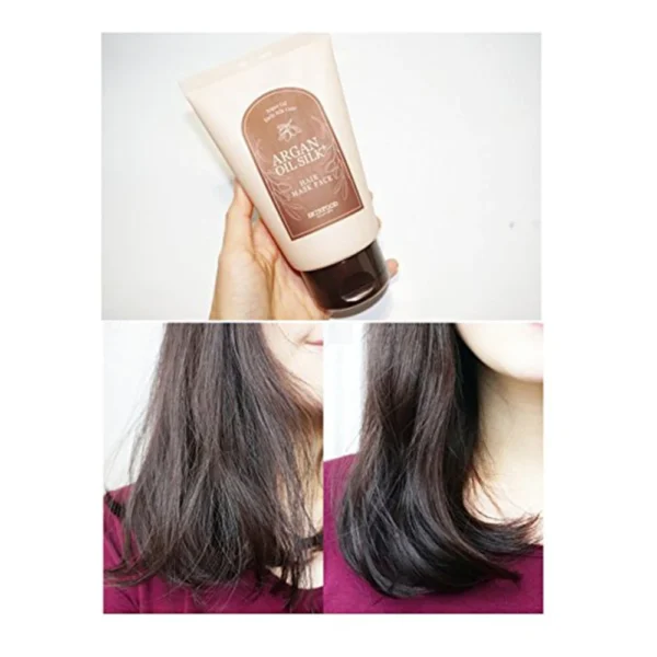 SKINFOOD Argan Oil Silk Plus Hair Mask Pack 200g - Image 2