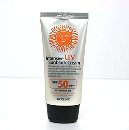 3W Clinic Intensive UV Sunblock Cream Spf50 Pa+++ 70ml