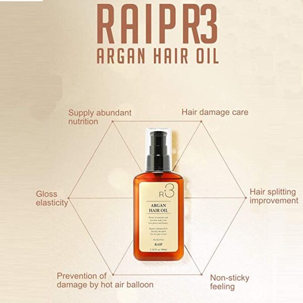 Raip R3 Argan Hair Oil Original 100ml - Image 2