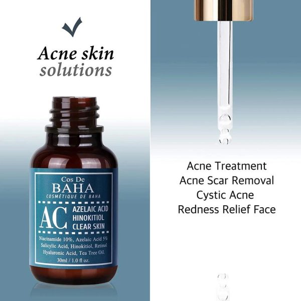 COS DE BAHA Azelaic Acid Hinokitiol Clear Skin Serum (AC) 30ml
