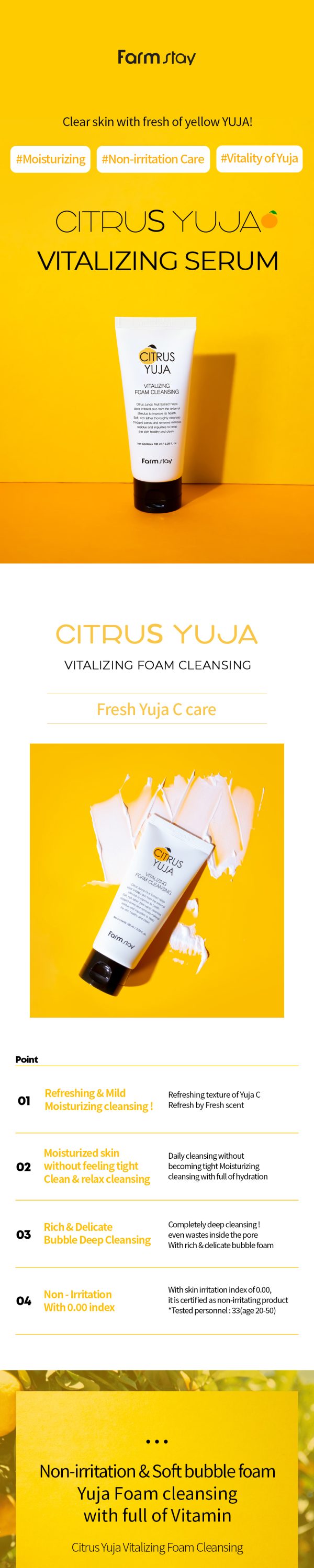 CITRUS YUJA VITALIZING FOAM CLEANSER 100ML