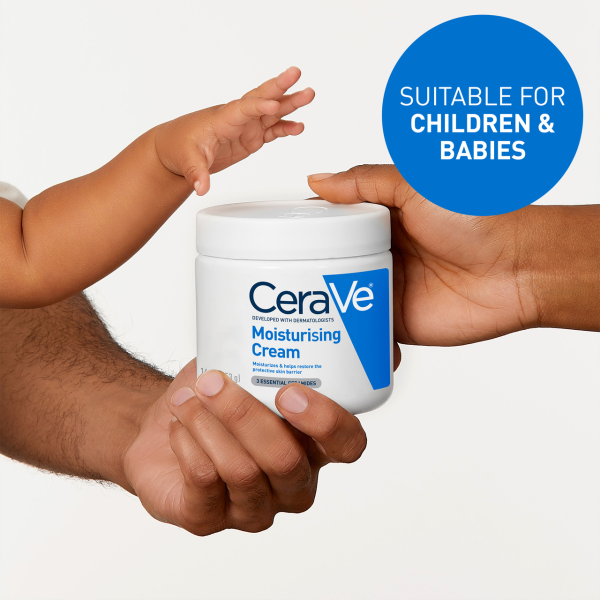 CeraVe Moisturising Cream Dry very Dry Skin 340g - Image 4