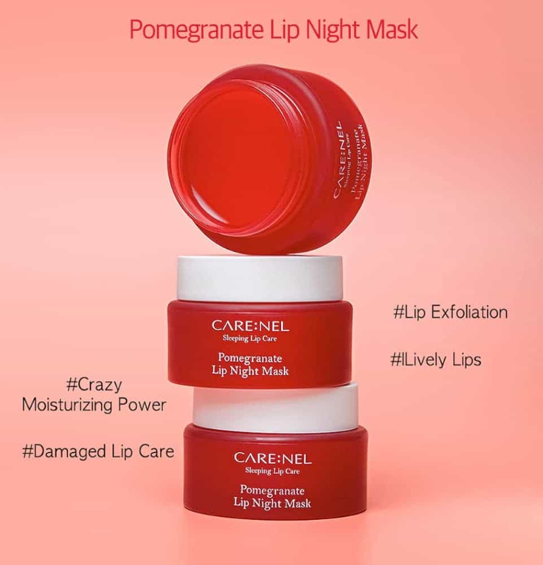 CARE:NEL Lip Night Mask 5g (Pomegranate)