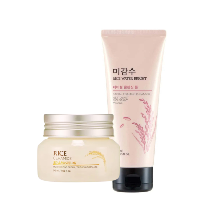 THE FACE SHOP Rice+Ceramide Anti Aging & Skin Repairing Combo